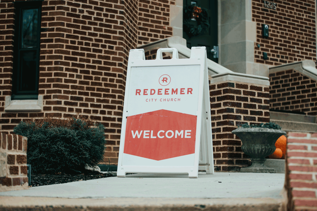 Welcome to Redeemer Church Sign